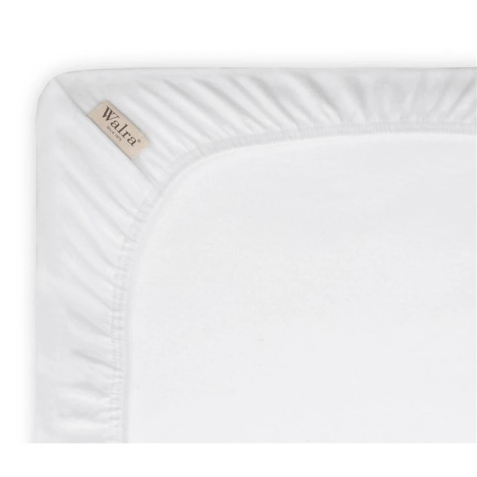 Walra - Molton Cotton Cover Split-Topper - 160x200/210 Cm - Wit 5 Walra - Molton Cotton Cover Split-Topper - 160x200/210 Cm - Wit - Afbeelding 3