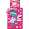 Peppa Pig Dekbedovertrek Wow! - Eenpersoons - 140 X 200 Cm - Katoen