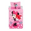 Disney Minnie Mouse Dekbedovertrek Heart - Eenpersoons - 140 X 200 Cm - Katoen -Woninginrichting 1000025548