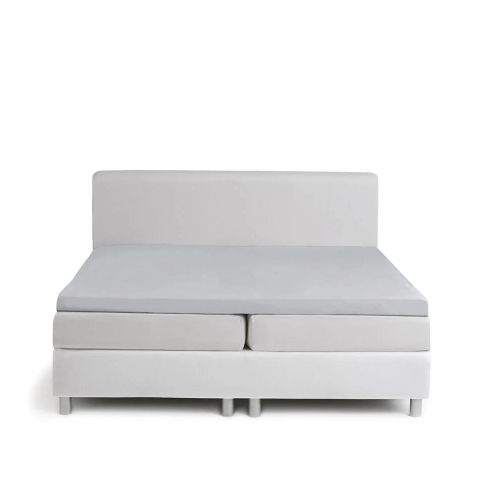 Damai Topper Hoeslaken (tot 12cm) - Double Jersey - 90x200/210cm - Lichtgrijs 4 Damai Topper Hoeslaken (tot 12cm) - Double Jersey - 90x200/210cm - Lichtgrijs - Afbeelding 2