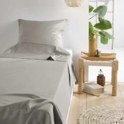 De Witte Lietaer Lakenset Olivia - 180 X 280 Cm - Grijs - Satijnkatoen -Woninginrichting 1000031975 0101