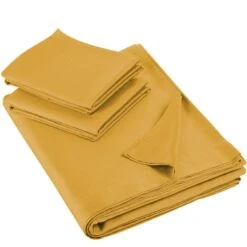 Woninginrichting 25 De Witte Lietaer Lakenset Olivia - 280 X 280 Cm - Geel - Satijnkatoen