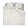 Cinderella Dekbedovertrek Gridde - Katoen - 200x200/220 Cm - Off White -Woninginrichting 1000034494