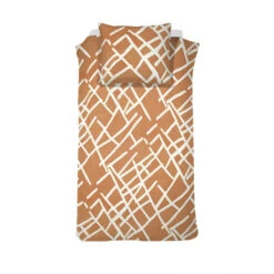 Damai Dekbedovertrek Kline - Katoen - 140x200/220 Cm - Caramel