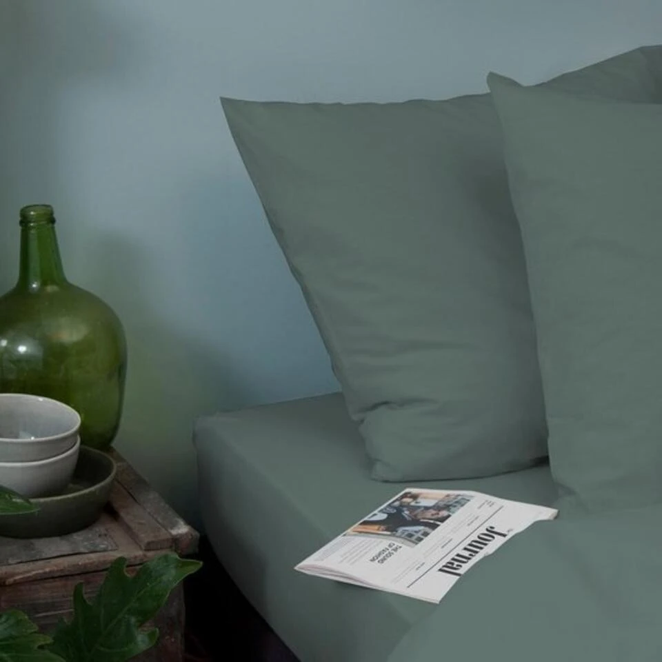 Cinderella Dekbedovertrek Weekend - Katoen - 260x200/220 Cm - Green 6 Cinderella Dekbedovertrek Weekend - Katoen - 260x200/220 Cm - Green - Afbeelding 4