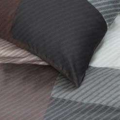 Damai Dekbedovertrek Moore - Satijn - 240x200/220 Cm - Basalt -Woninginrichting 1000035166 0103