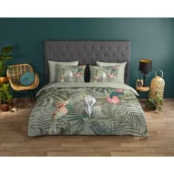 Good Morning Dekbedovertrek "Karel" - Groen - (140x220 Cm) 7 Good Morning Dekbedovertrek "Karel" - Groen - (140x220 Cm) -Woninginrichting 1000035901 0101