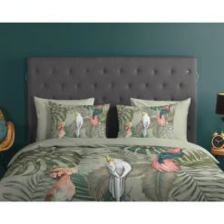 Good Morning Dekbedovertrek "Karel" - Groen - (140x220 Cm) 8 Good Morning Dekbedovertrek "Karel" - Groen - (140x220 Cm) -Woninginrichting 1000035901 0110