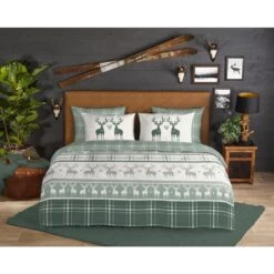 Good Morning Dekbedovertrek "Bjirk" - Groen - (200x220 Cm) -Woninginrichting 1000035962 0101