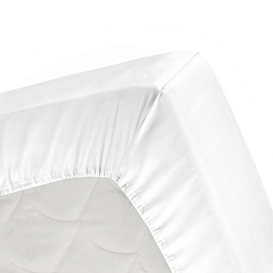 Cinderella - Hoeslaken (tot 25 Cm) - Jersey - 70x200 Cm - White 4 Cinderella - Hoeslaken (tot 25 Cm) - Jersey - 70x200 Cm - White - Afbeelding 2