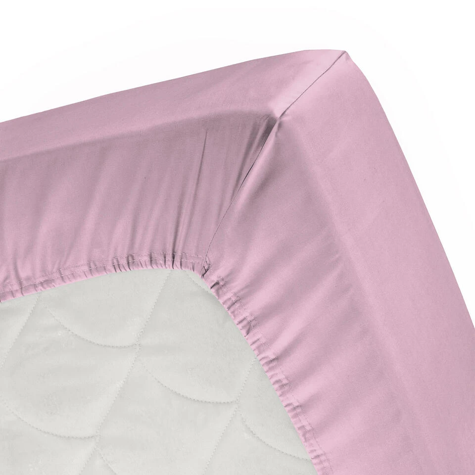 Cinderella Hoeslaken - Tot 25cm Matrasdikte - Jersey - 120x200 Cm - Roze 4 Cinderella Hoeslaken - Tot 25cm Matrasdikte - Jersey - 120x200 Cm - Roze - Afbeelding 2