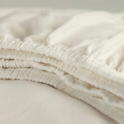 Cinderella - Hoeslaken (tot 25 Cm) - Jersey - 70x200 Cm - Ivory -Woninginrichting 1000036625 0102