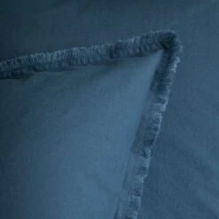 Matt & Rose Set Kussenslopen Blauw - 65 X 65 Cm - Gewassen Katoen -Woninginrichting 1000038496 0102