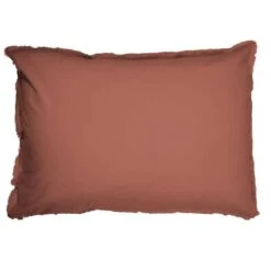 Woninginrichting 43 Matt & Rose Set Kussenslopen Terracotta - 50 X 70 Cm - Gewassen Katoen