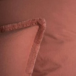 Matt & Rose Set Kussenslopen Terracotta - 65 X 65 Cm - Gewassen Katoen -Woninginrichting 1000038505 0102