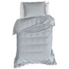 Moodit Dekbedovertrek Basil Stone Blue - Eenpersoons - 140 X 220 Cm - Katoen -Woninginrichting 1000043537