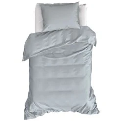 Moodit Dekbedovertrek Basil Stone Blue - Eenpersoons - 140 X 220 Cm - Katoen