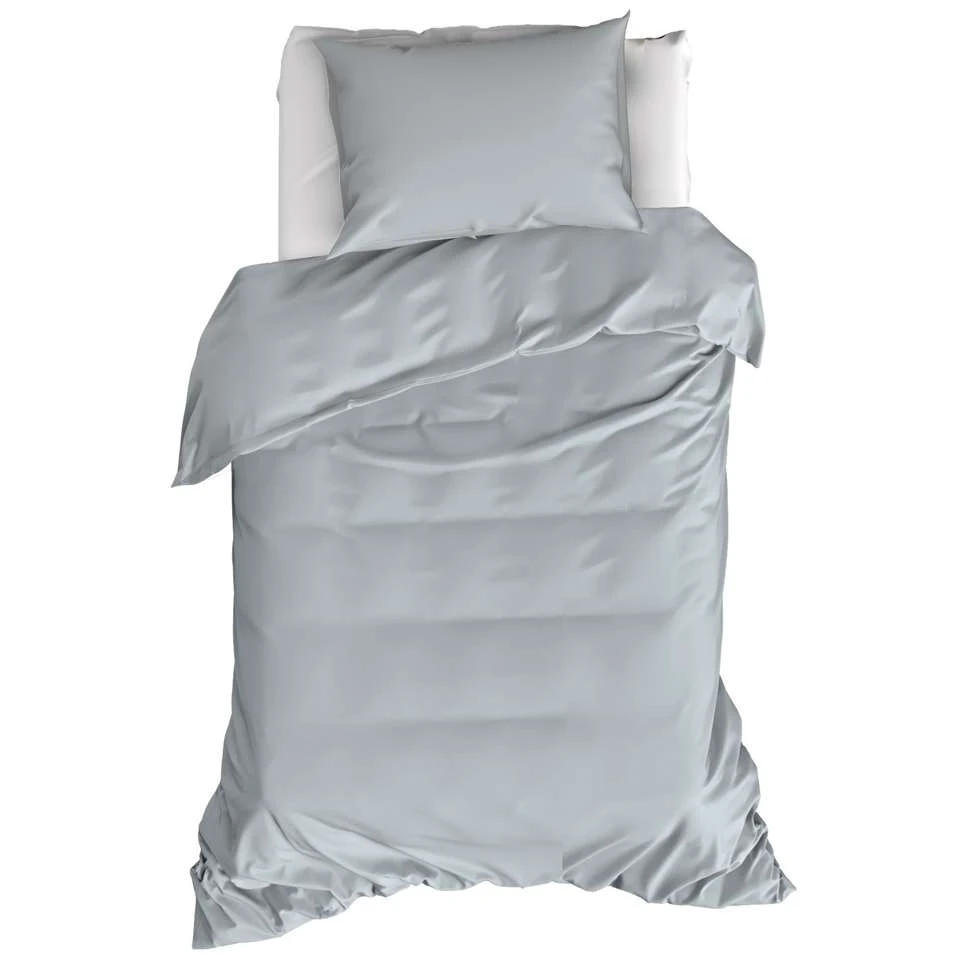 Moodit Dekbedovertrek Basil Stone Blue - Eenpersoons - 140 X 220 Cm - Katoen 3 Moodit Dekbedovertrek Basil Stone Blue - Eenpersoons - 140 X 220 Cm - Katoen