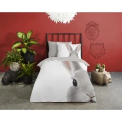 Good Morning Dekbedovertrek "Roger" - Wit - (140x220 Cm) -Woninginrichting 1000045515 0101