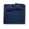 Damai Dekbedovertrek Katoen-satijn - 240 X 240/220cm - Blauw Gestreept