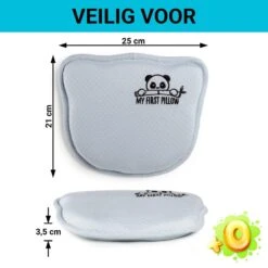 Vitapur - My First Panda Pillow 26x23 Cm - Blauw 8 Vitapur - My First Panda Pillow 26x23 Cm - Blauw -Woninginrichting 1000080660 0102