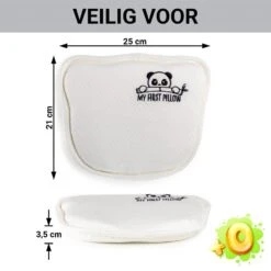 Vitapur - My First Panda Pillow 26x23 Cm - Wit -Woninginrichting 1000080663 0103