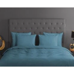 Good Morning Dekbedovertrek "uni Adria Blue" - Blauw - (240x220 Cm) -Woninginrichting 1000080917 0110