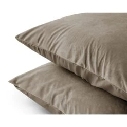 Sleeptime Velvet Kussenslopen Taupe (2-stuks) 8 Sleeptime Velvet Kussenslopen Taupe (2-stuks) -Woninginrichting 1000091518 0102
