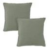 Matt & Rose Set Kussenslopen Mosgroen - 65 X 65 Cm - 100% Linnen -Woninginrichting 1000092159