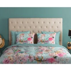 Good Morning Dekbedovertrek "Emma" - Aqua - (140x220 Cm) -Woninginrichting 1000092755 0110