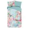 Good Morning Dekbedovertrek "Emma" - Aqua - (140x220 Cm)