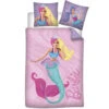 Barbie Dekbedovertrek Zeemeermin - Eenpersoons - 140 X 200 + 65 X 65 Cm - Katoen -Woninginrichting 1000095922