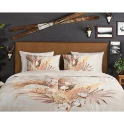 Good Morning Dekbedovertrek "Gia" - Zand - (140x220 Cm) -Woninginrichting 1000099005 0110