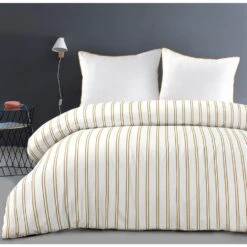 Papillon Dekbedovertrek Hugo - 200x200/220 Cm - Geel -Woninginrichting 1436923143 0101