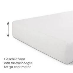 Byrklund - Hoeslaken Jersey - 90x220 Cm - Wit -Woninginrichting 1554311235 0103