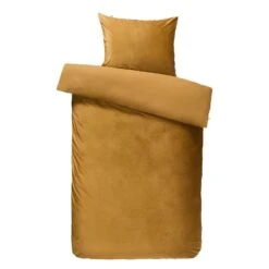 At Home By Beddinghouse Dekbedovertrek Tender - Goud - 140x220/220 Cm