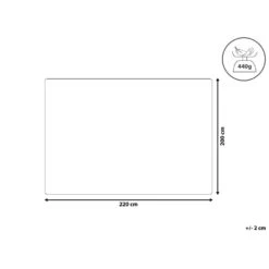 Beliani Sprei ALAMUT - Grijs Polyester -Woninginrichting 41951b16973046fbbe15ff190874fba8