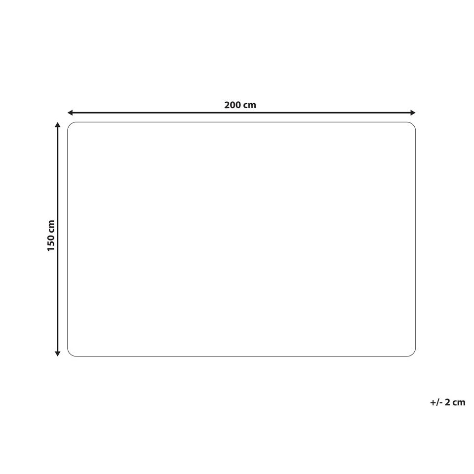 Beliani Sprei KANDILLI - Groen Polyester 5 Beliani Sprei KANDILLI - Groen Polyester - Afbeelding 3