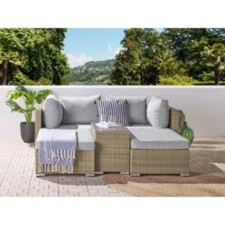 Beliani Kussenovertrek NOTO - Grijs Polyester -Woninginrichting fc6c2157271c471ea00e70f1f1ee486e