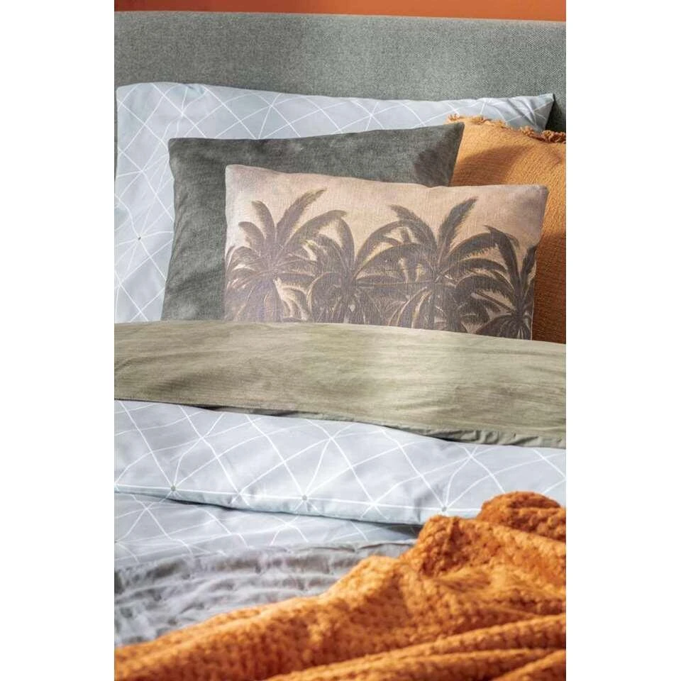 Comfort Dekbedovertrek Valencia - Groen - 240x200/220 Cm 4 Comfort Dekbedovertrek Valencia - Groen - 240x200/220 Cm - Afbeelding 2